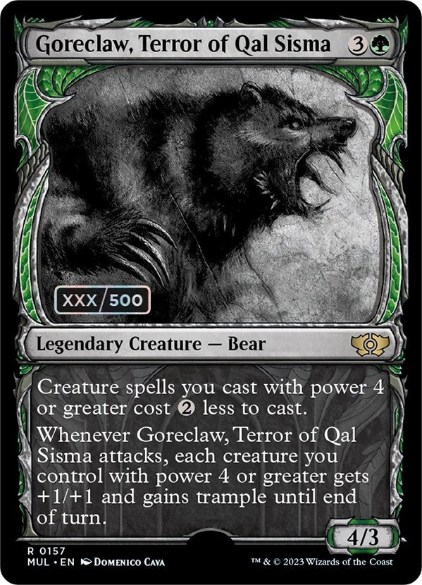 Image for Goreclaw, Terror of Qal Sisma (Serial Numbered) (157) [March of the Machine: Multiverse Legends]