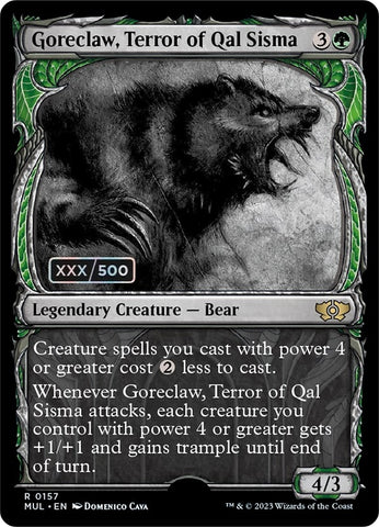 Image for Goreclaw, Terror of Qal Sisma (Serial Numbered) (157) [March of the Machine: Multiverse Legends]