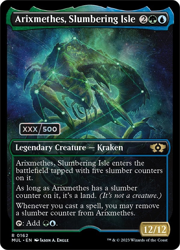Image for Arixmethes, Slumbering Isle (Serial Numbered) (162) [March of the Machine: Multiverse Legends]