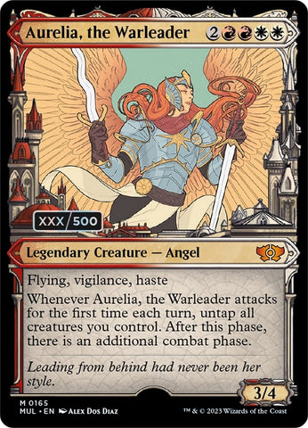Image for Aurelia, the Warleader (Serial Numbered) (165) [March of the Machine: Multiverse Legends]