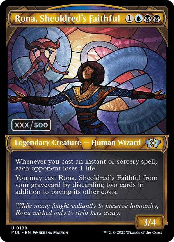 Image for Rona, Sheoldred's Faithful (Serial Numbered) (188) [March of the Machine: Multiverse Legends]