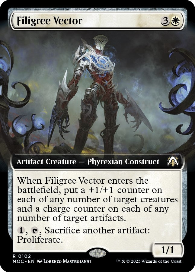 Image for Filigree Vector (Extended Art) (102) [Commander: March of the Machine]