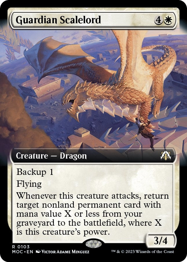 Image for Guardian Scalelord (Extended Art) (103) [Commander: March of the Machine]