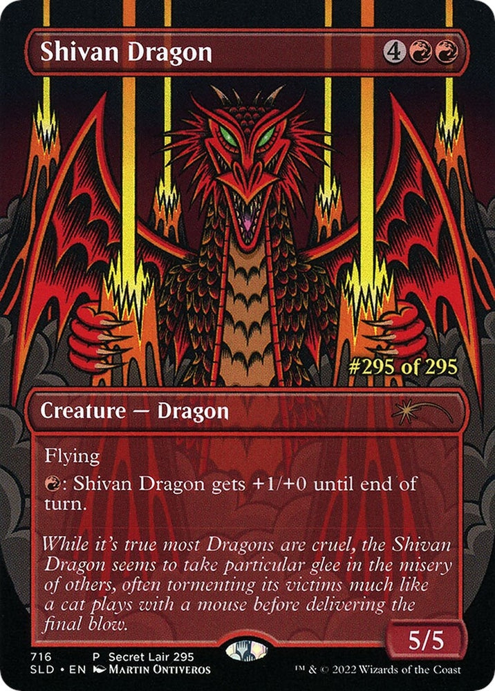 Image for Shivan Dragon (Serial Numbered) (716) [Secret Lair Drop Series]