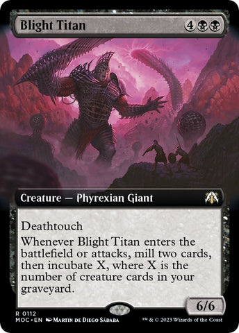 Image for Blight Titan (Extended Art) (112) [Commander: March of the Machine]