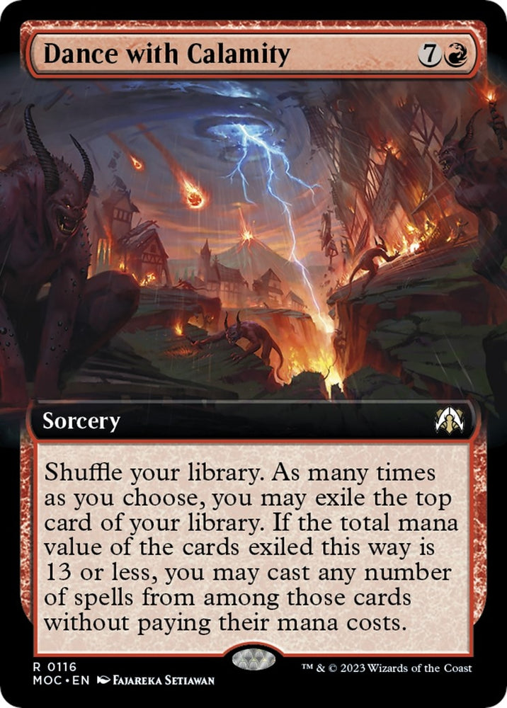 Image for Dance with Calamity (Extended Art) (116) [Commander: March of the Machine]