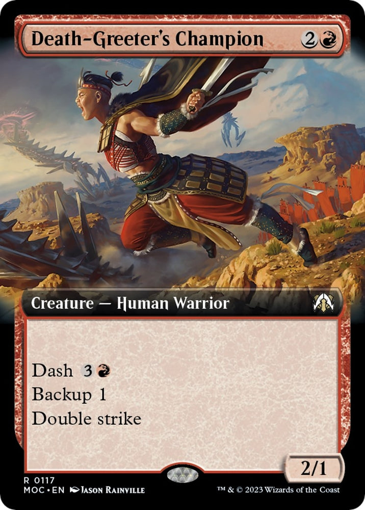 Image for Death-Greeter's Champion (Extended Art) (117) [Commander: March of the Machine]