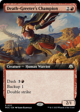 Image for Death-Greeter's Champion (Extended Art) (117) [Commander: March of the Machine]