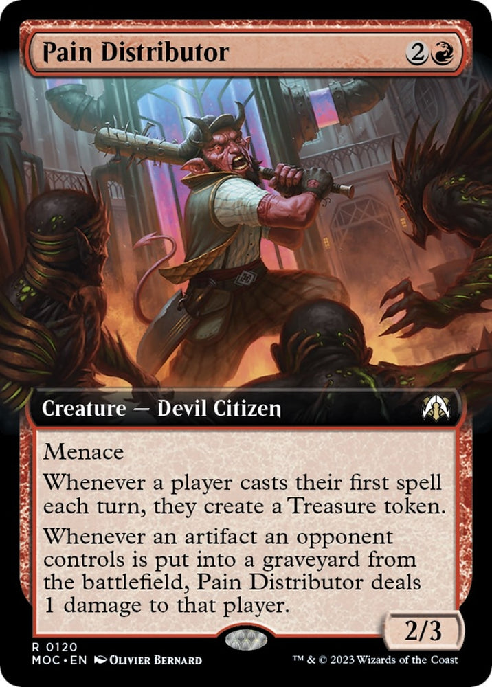 Image for Pain Distributor (Extended Art) (120) [Commander: March of the Machine]