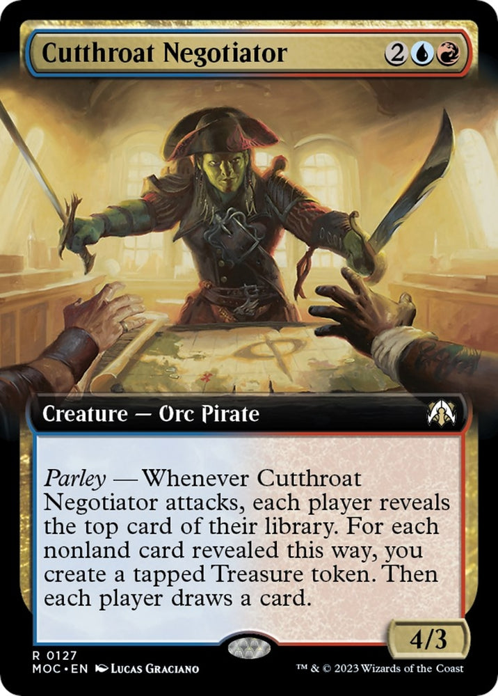 Image for Cutthroat Negotiator (Extended Art) (127) [Commander: March of the Machine]