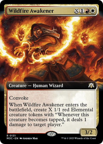 Image for Wildfire Awakener (Extended Art) (131) [Commander: March of the Machine]
