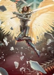Image for Archangel Elspeth Art Card (1) [Art Series: March of the Machine]
