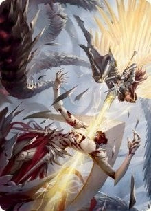 Image for Elspeth's Smite Art Card (5) [Art Series: March of the Machine]