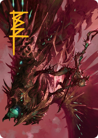 Image for Skyclave Invader Art Card (Gold-Stamped Signature) (18) [Art Series: March of the Machine]
