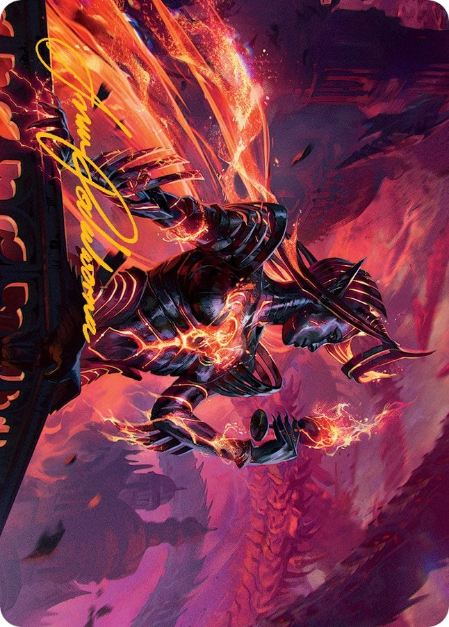 Image for Ayara, Furnace Queen Art Card (Gold-Stamped Signature) (21) [Art Series: March of the Machine]