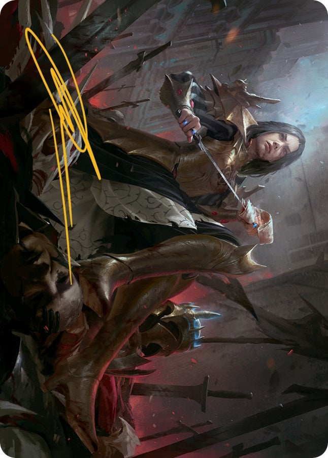 Image for Marchesa, Resolute Monarch Art Card (25/81) (Gold-Stamped Signature) (25) [Art Series: March of the Machine]