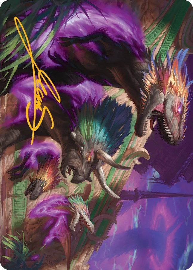 Image for Burning Sun's Fury Art Card (Gold-Stamped Signature) (29) [Art Series: March of the Machine]
