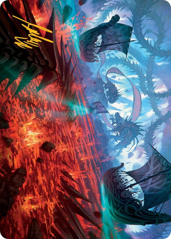 Image for Invasion of Kaldheim Art Card (Gold-Stamped Signature) (33) [Art Series: March of the Machine]