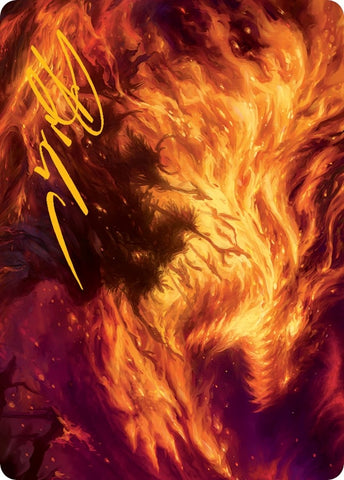 Image for Stoke the Flames Art Card (Gold-Stamped Signature) (38) [Art Series: March of the Machine]