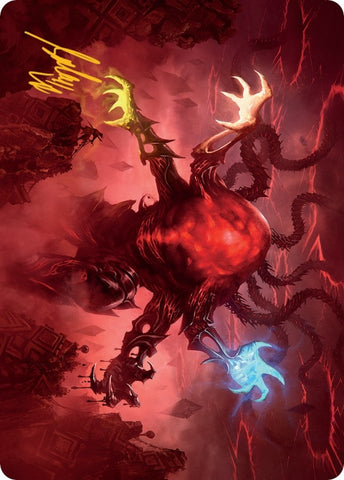 Image for Omnath, Locus of All Art Card (51/81) (Gold-Stamped Signature) (51) [Art Series: March of the Machine]
