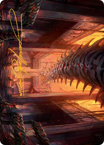 Image for Bloodfell Caves Art Card (Gold-Stamped Signature) (55) [Art Series: March of the Machine]