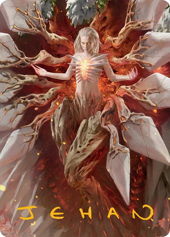 Image for Wrenn and Realmbreaker Art Card (Gold-Stamped Signature) (56) [Art Series: March of the Machine]