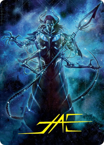 Image for Heliod, the Warped Eclipse Art Card (Gold-Stamped Signature) (60) [Art Series: March of the Machine]