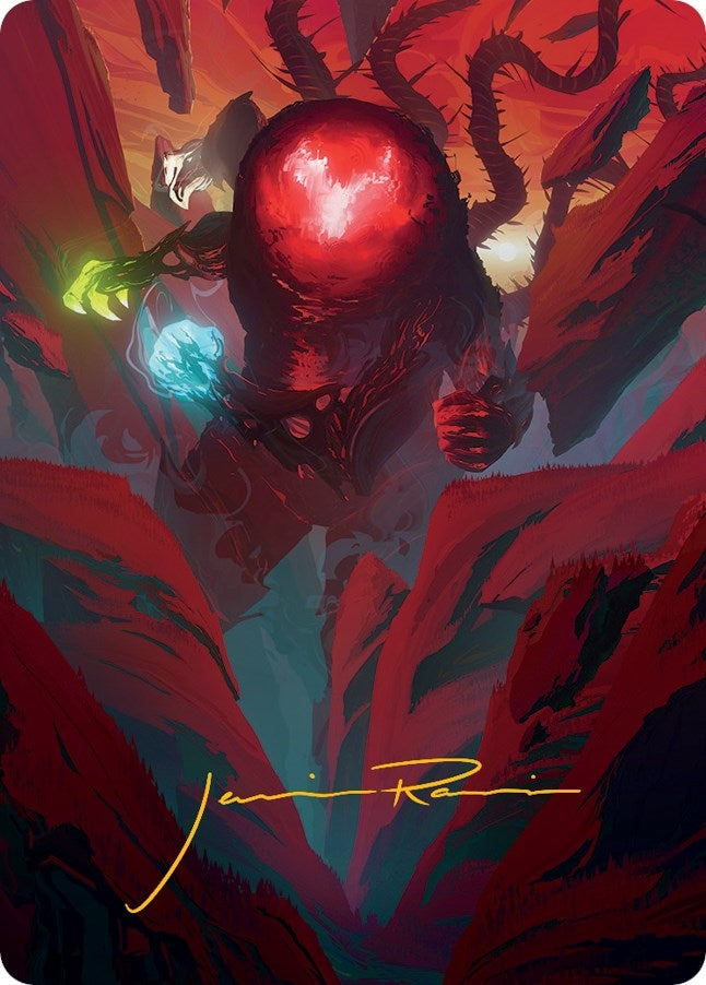 Image for Omnath, Locus of All Art Card (62/81) (Gold-Stamped Signature) (62) [Art Series: March of the Machine]