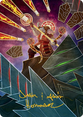 Image for Quintorius, Loremaster Art Card (63/81) (Gold-Stamped Signature) (63) [Art Series: March of the Machine]
