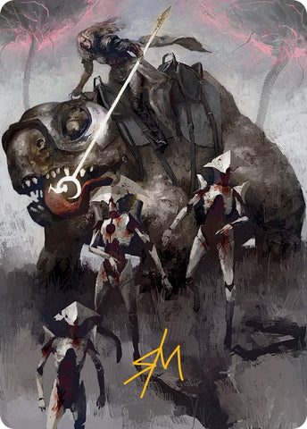 Image for Thalia and The Gitrog Monster Art Card (Gold-Stamped Signature) (65) [Art Series: March of the Machine]