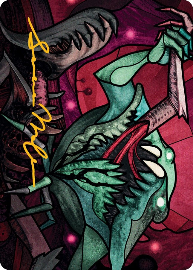 Image for Yargle, Glutton of Urborg Art Card (Gold-Stamped Signature) (72) [Art Series: March of the Machine]