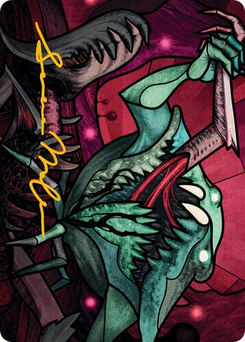 Image for Yargle, Glutton of Urborg Art Card (Gold-Stamped Signature) (72) [Art Series: March of the Machine]