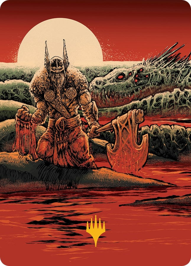 Image for Fynn, the Fangbearer Art Card (Gold-Stamped Signature) (76) [Art Series: March of the Machine]