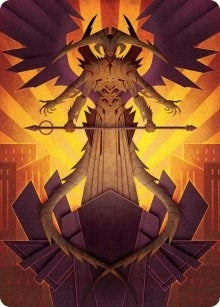 Image for Atraxa, Praetors' Voice Art Card (77) [Art Series: March of the Machine]