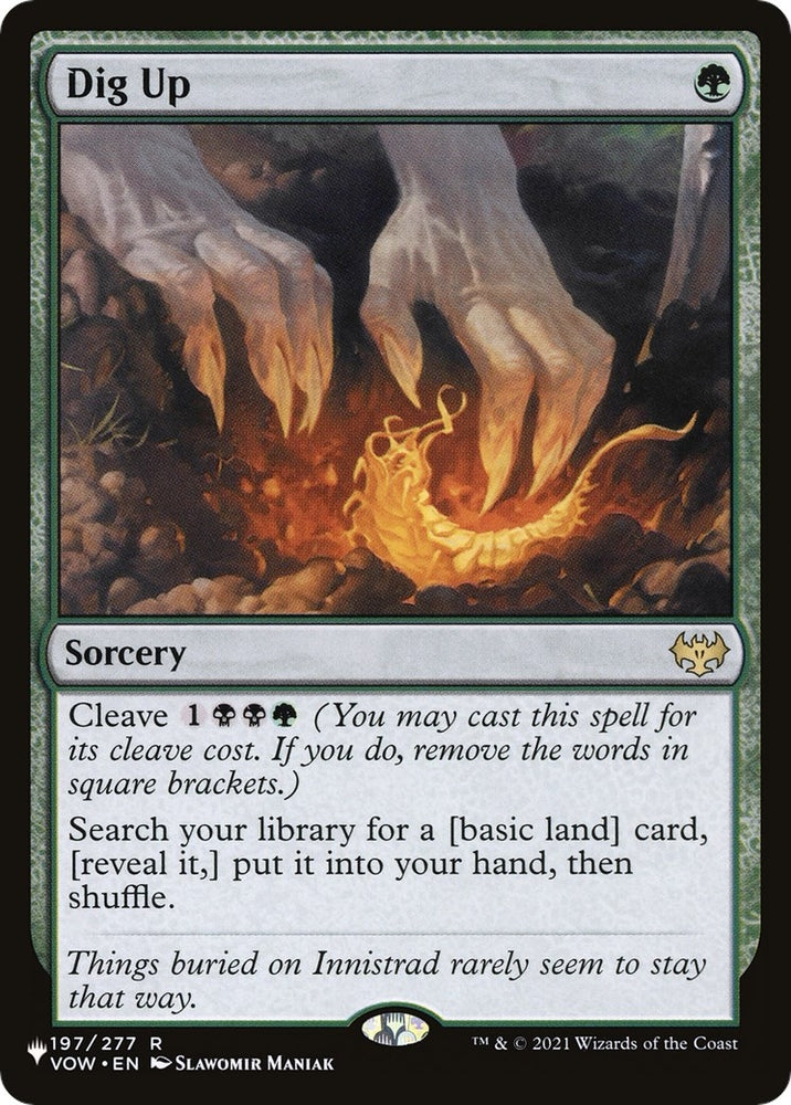 Image for Dig Up (197) [The List Reprints]