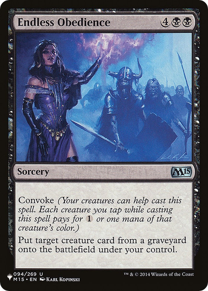 Image for Endless Obedience (94) [The List Reprints]