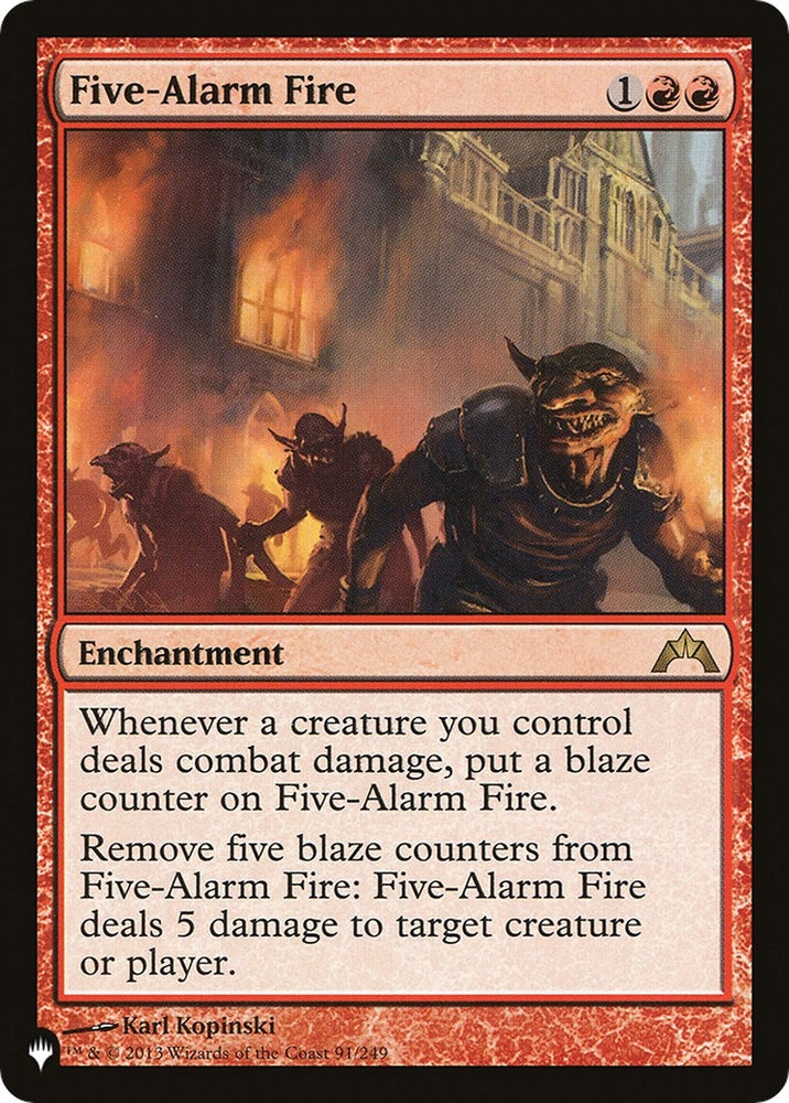Image for Five-Alarm Fire (91) [The List Reprints]