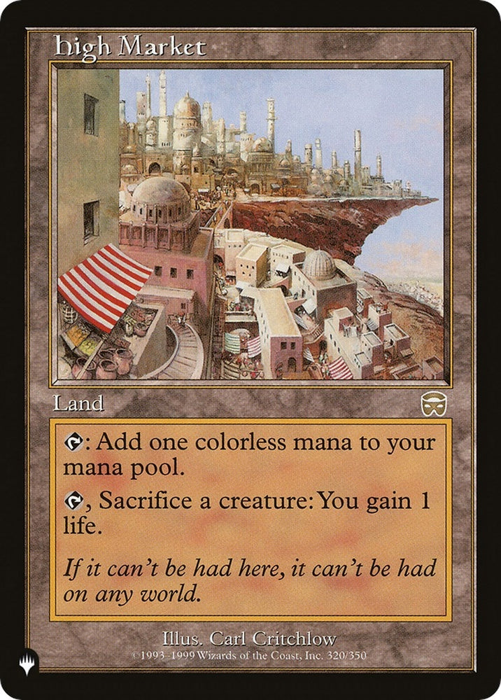 Image for High Market (320) [The List Reprints]