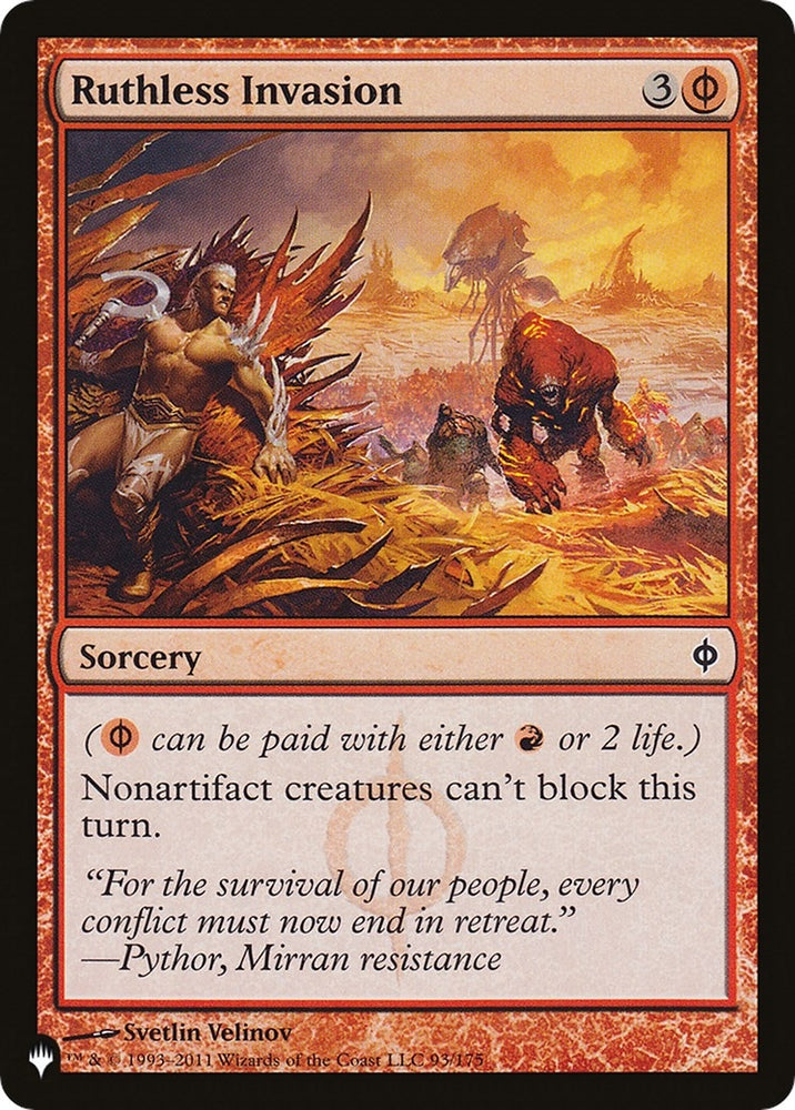 Image for Ruthless Invasion (93) [The List Reprints]