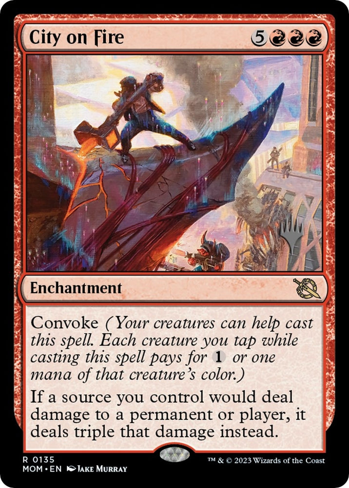 Image for City on Fire (135) [Promo Pack: March of the Machine]
