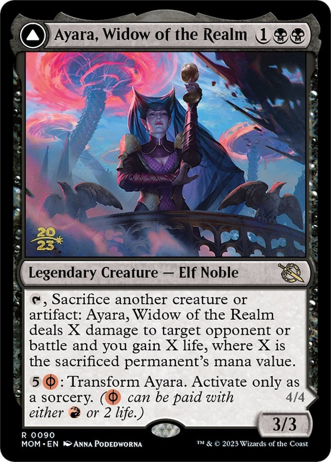 Image for Ayara, Widow of the Realm (90) [Prerelease Cards]