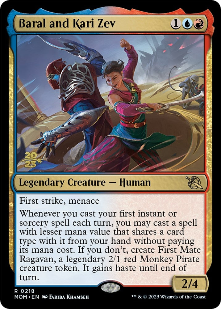 Image for Baral and Kari Zev (218) [Prerelease Cards]