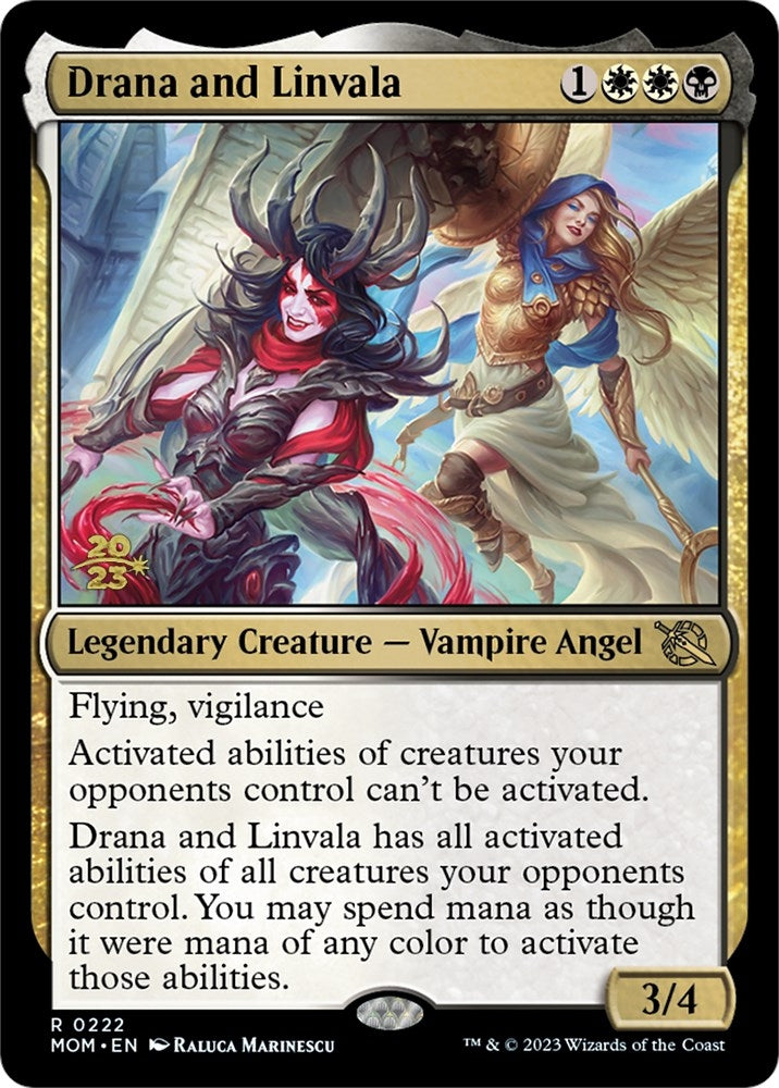 Image for Drana and Linvala (222) [Prerelease Cards]