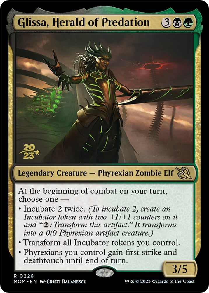 Image for Glissa, Herald of Predation (226) [Prerelease Cards]