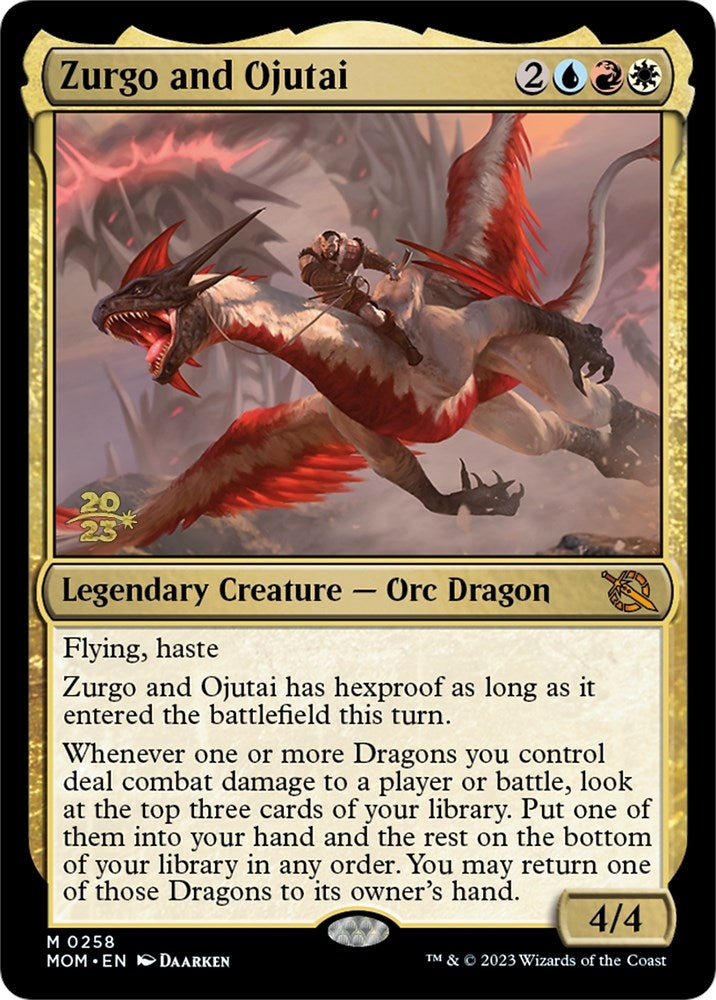 Image for Zurgo and Ojutai (258) [Prerelease Cards]