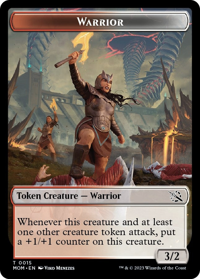 Image for Warrior // Vampire Double-Sided Token (15 // 3) [March of the Machine]