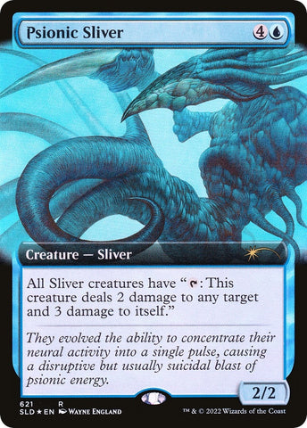 Image for Psionic Sliver (Extended Art) (621) - Magic: The Gathering