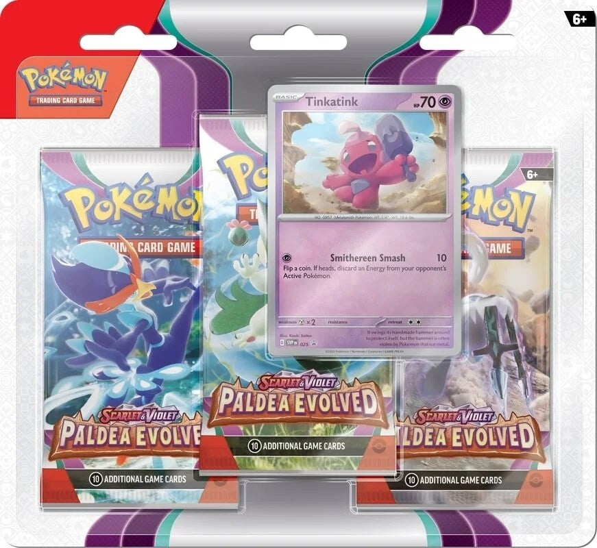 Image for Paldea Evolved 3 Pack Blister [Tinkatink] (PAL)