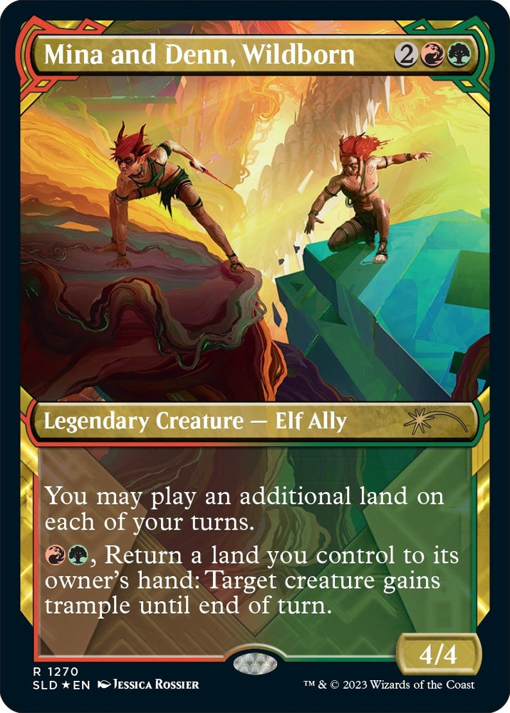 Image for Mina and Denn, Wildborn (Halo Foil) (1270) [Secret Lair Drop Series]