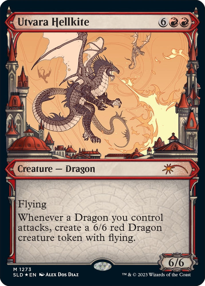 Image for Utvara Hellkite (Halo Foil) (1273) [Secret Lair Drop Series]
